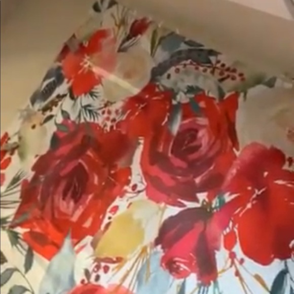 Society6 Red Flower Tapestry - Picture 3 of 4